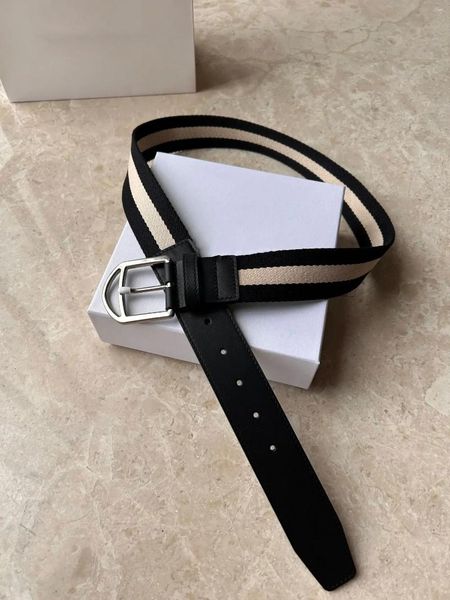 Cintos da moda B Brand Canvas Leather Patchwork para homens cinta unissex cinturão casual de alta qualidade cintura