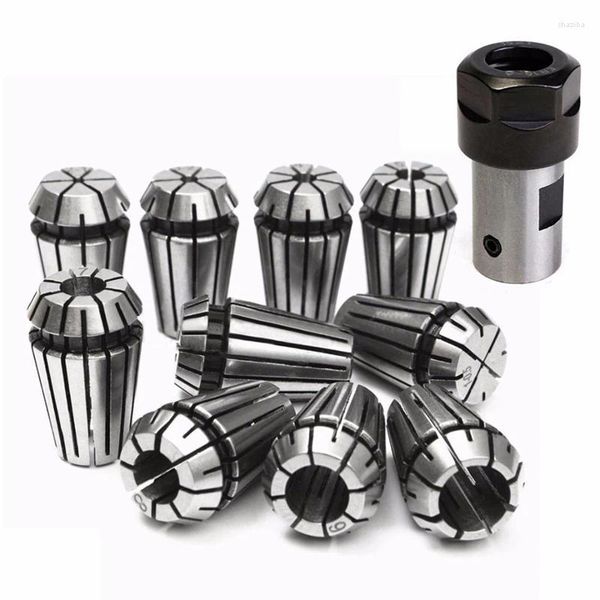 10pcs ER16 Pring Collet с валом моторного вала 1PCS 8 мм удлинителя с стержнем с стержнем-стержнем.