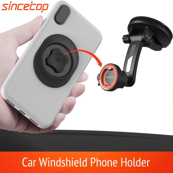 Vorhänge für Autotelefonhalter Mobile Mount Windschutzscheibe Dashboard Saug Cup GPS -Ständer für iPhone 13 12 11 XIAOMI SAMSUNG HUAWEI