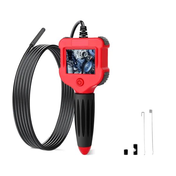 Камеры Dearsee Professional Industrial HD Endoscope 2.4 -дюймовый ЖК -экран 5,5 мм инспекционная камера Borescop