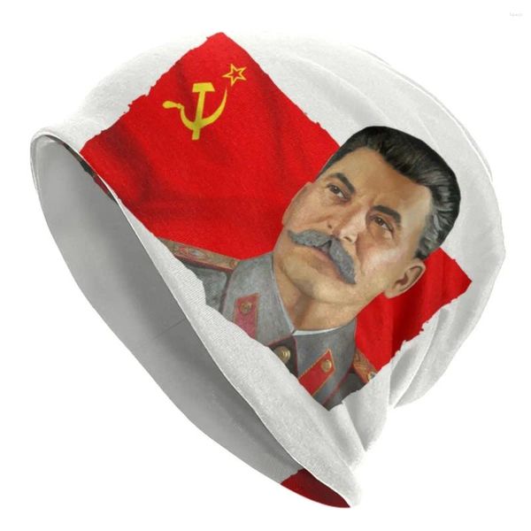 Берец Хосеф Сталин и Флаг СССР капот шляпы уличная вязаная шляпа теплое зима Россия Советский Союз Коммунистические Черепа Кепки