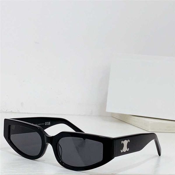 Novos óculos de sol de design de moda 40269n Quadro de prancha de olho pequeno de gato