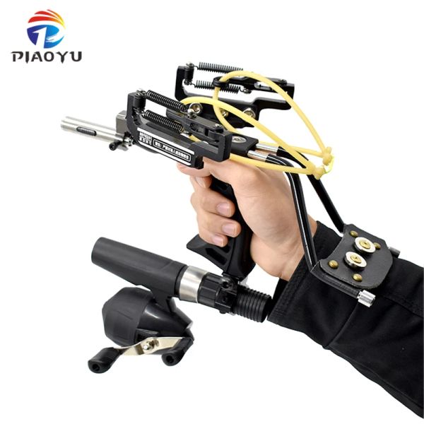 Аксессуары Piaoyu Outdoor Hunting Rubber Rubber Band Catapult Fishing Bow Bow Professional Shoot Toys