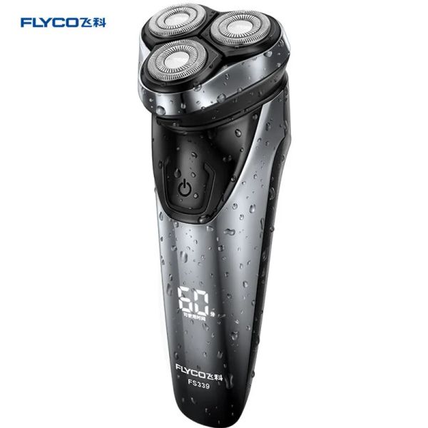 Shavers Flyco Electric Tıraş Alın Yüzü Tıraş Makinesi 3D ELEKTRİK KURULU ERKEKLER YIKAMALI USB USB Şarj Edilebilir Tırık Makine Tıraş Alımcısı