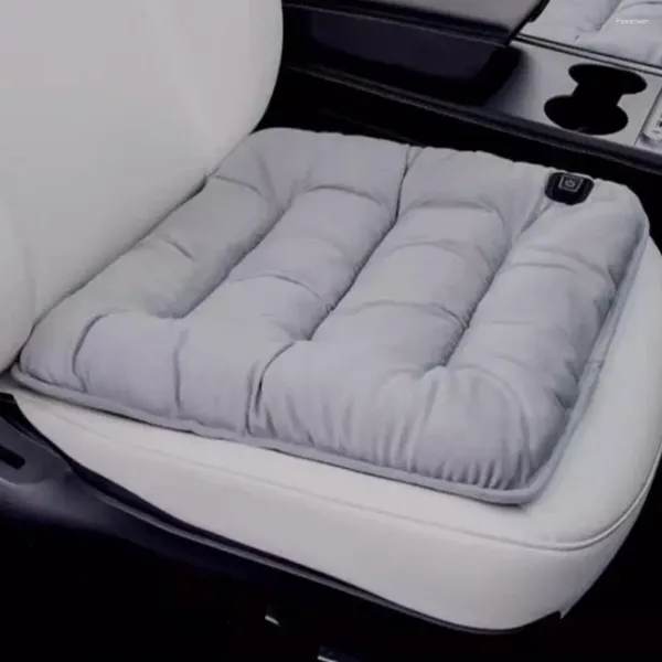 Autositzabdeckungen Cozy Cushion Plüsch mit USB-Ladung für Home 3 Getriebetemperaturanpassung Anti-Rutschboden schnell sogar