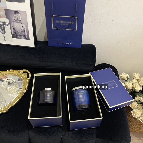 Designer Deep Blue Aromatherapy Candle Aromatherapy Liquid with Gift Box per Regalo di compleanno della fragranza durevole per la casa