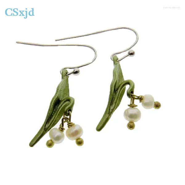 Orecchini per borchie CSXJD Gioielli vintage Natural Valley Lily Earring