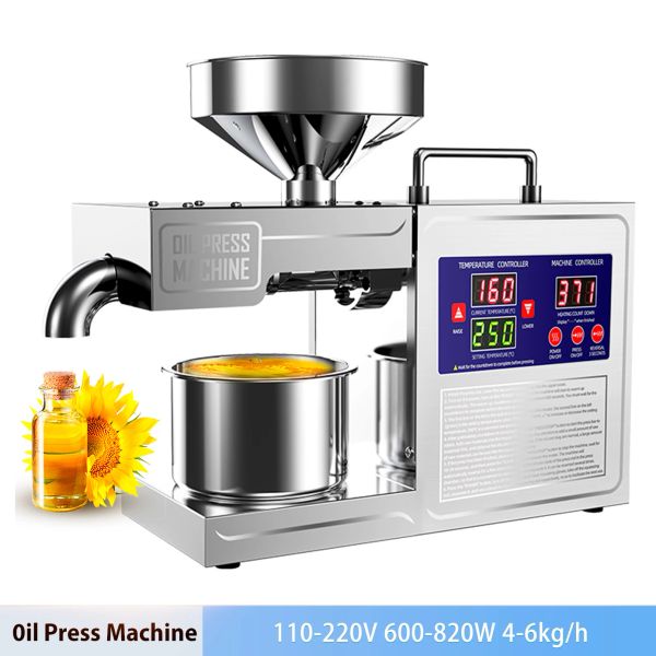 Presser B03S Pressa olio in acciaio inossidabile Pressa domestica Multifunzione Multifunzione Housed Hot Cold and Hot Press