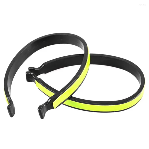 Racing Define 2pcs Reflexivo Ciclismo Loop Loop Fluorescente Pontas de Bicicleta Clip Prevenção de óleo multifuncional para mulheres homens homens