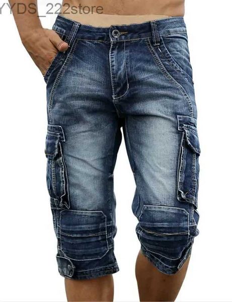 Jeans femininos de verão masculino retro bens de jeans retro ácido lavado