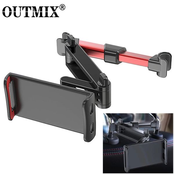 OutMix Telescopic Auto Postino posteriore Porta del cuscino Tablet Stand Sedile Porta di montaggio posteriore Porta posteriore per tablet di telefono 411 pollici