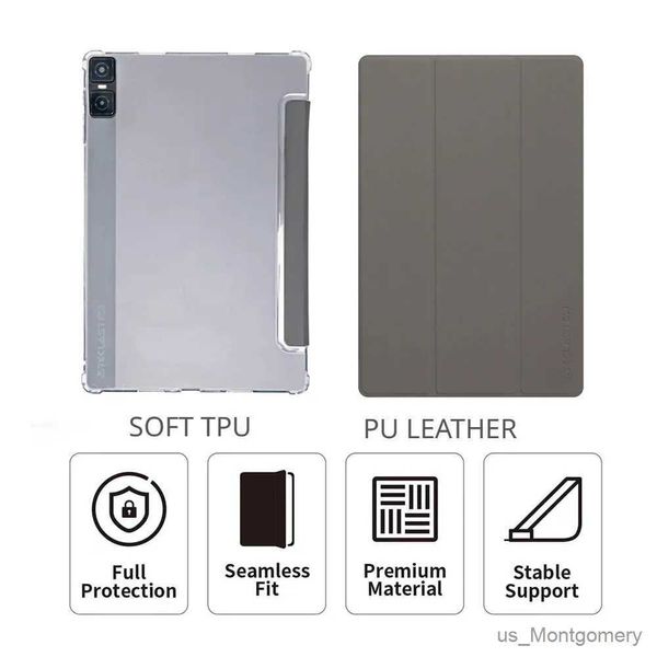 Tablet -PC -Koffer Taschen Smart Hülle für Teclast T45HD 10.5 Tablet Hülle Klappständer PU Lederhüllen für Teclast T45 HD Soft TPU Smart Cover