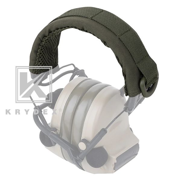 Acessórios Krydex fone de fone de ouvido modular Tampa de proteção Ranger Green Tactical Tactical Band para o fone de ouvido Stand Molle Case para Howard MSA