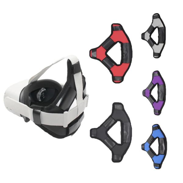 Gläser VR Helm Kopf Druckereling -Riemenschaumkissen für Oculus Quest 2 VR Headset Kissen Stirnband für Quest2 Fixierzubehör