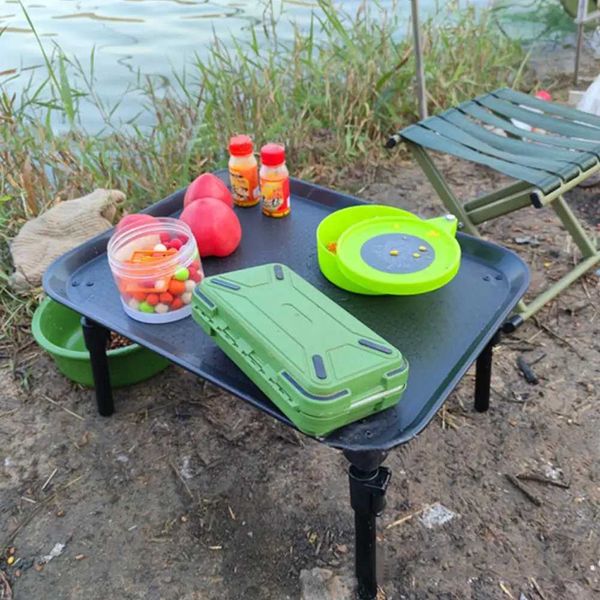 Campmöbel tragbarer Klappcampingtisch mit einziehbaren Beinen im Freien im Freien Picknick -Grill -Mini -Ködertisch Klappcampingmöbel Y240423