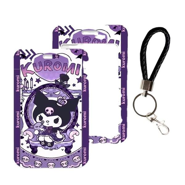 Transparent niedliche Cartoon Melodie Zimtkartenhalter Abzeichen Box Wallet ID Keychain Spielzeug Kinder