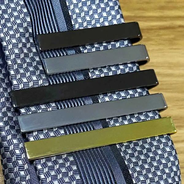 Klipler Klips Moda Stil Bağları Erkekler Metal Tonu Basit Çubuk Toka Pratik Kravat Aksesuarları Toka Tie Pin Mens yaka klipsi