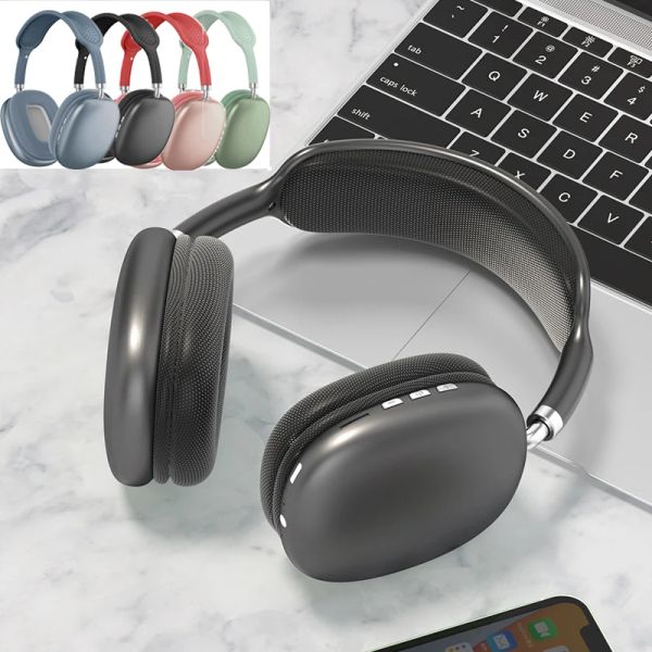 Relógios Atualizados fones de ouvido Bluetooth Atualizados fones de ouvido sem fio Redução de ruído com o microfone para iPhone PC Suporte TF CART