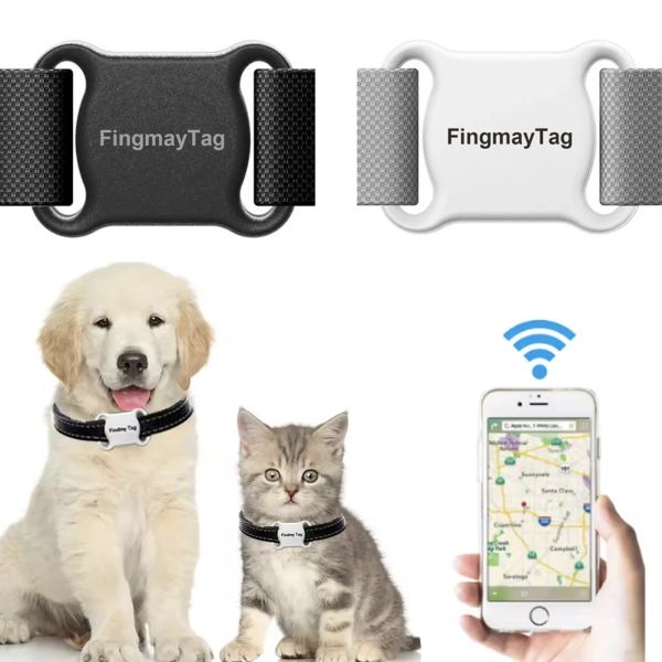 Trackers GPS Tracker Mini Waterpronation Pet Locator GPS для кошек AntyLigost Smart Bluetooth позиционирование GPS воротник для аксессуаров для собак для iPhone