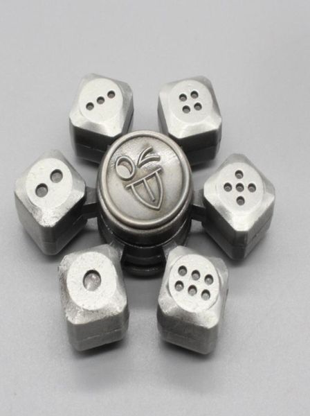 10pcs Metal Dice Spinner Zinc Ligoy Roleta Spinners Spinners Metal Craps Spinner de mão EDC Toys2726416