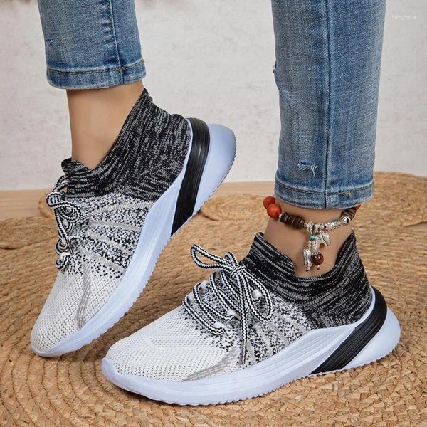 Scarpe casual 2024 Brand Spring Multi Color Sneakers Woman Patchwork piatto Lace-up Runner traspirante Uunisex Mujer