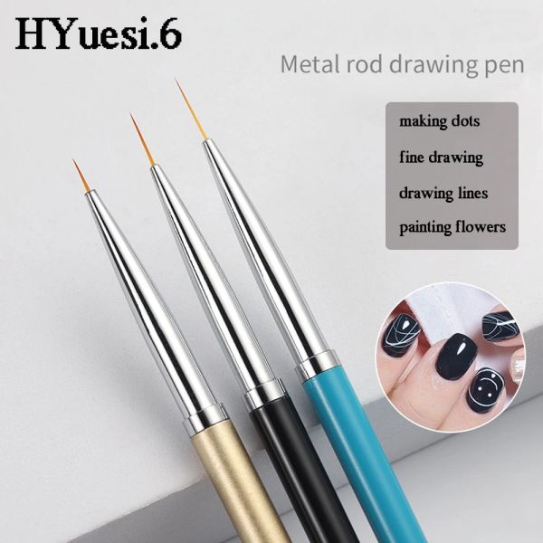 Профессионалы Pens Professionals Nail Art Liner Brushs Set Ultrathin UV -гель -гель польская живопись рисование цветочная ручка дизайн дизайна дизайна