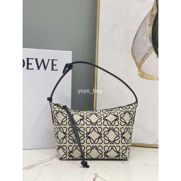 Hobo Bag Women ANAGRAM JACQUARD TONO E COURO DE VACO CUBI LADA CABELA PACHÃO DE RESPENHO DE RESPONSAÇÕES Bolsas de designers Bolsas Crossbody ombro