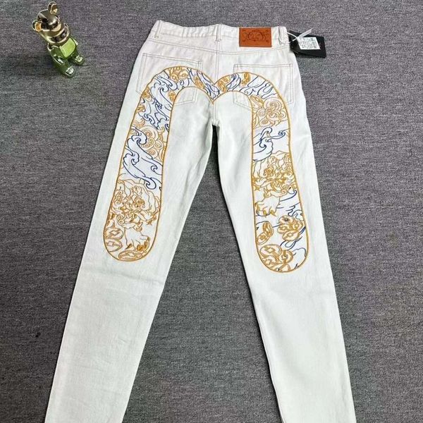 Nuovi jeans di fushen di albicocche casual con xiangyun ricamato cinese 2023 pantaloni sciolti 499169