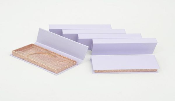 Bütün Kirpik Ambalaj Kutusu Kırpma Kutuları Paket Özel Manyetik Mor 25mm 3D Mink Kirpikleri Makyaj Depolama Kılıfı Toplu Satıcılar7421601