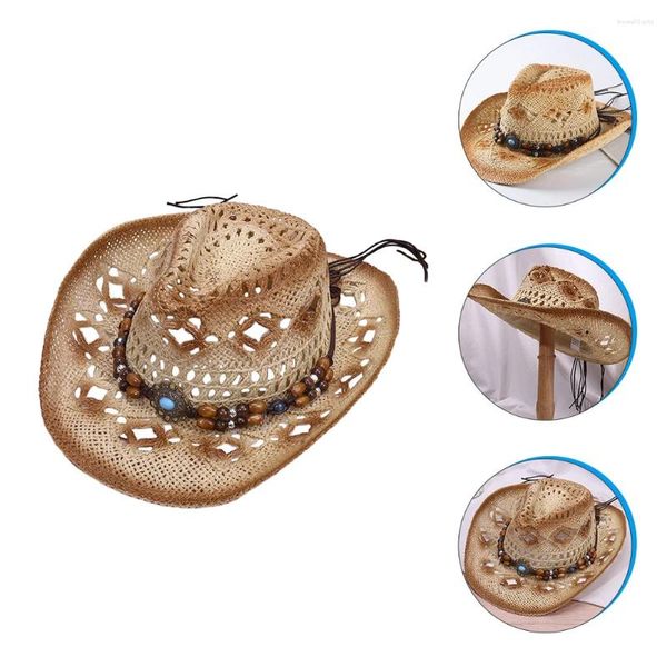 Berretti di cowboy cappello da cowboy giovani vestiti americani per uomini cadini da uomo cowgirl adulto grande costume da uomo cofano