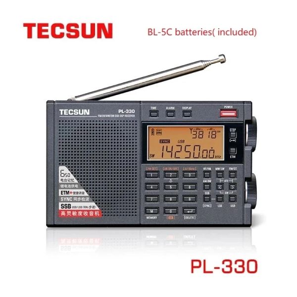 Radio New Tecsun PL330 Radio FM/LW/SW/MW SSB Allband Radio, Tecsun PL330 Portable Radio Swardware 3306