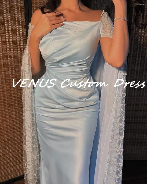 Vestidos de festa uma linha de decote fora do ombro elegante e bonita para mulheres Ds Dubai Luxury Night Dress 2024 Ocasião formal