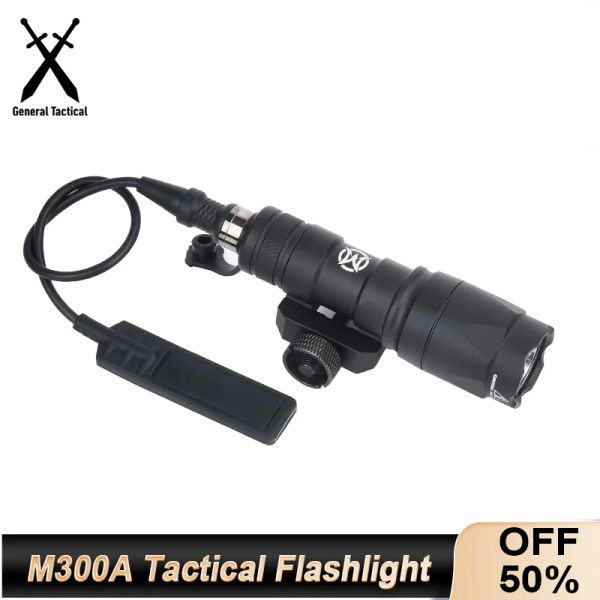 SCOPES WADSN Airsoft M300 M300A SF Taktik El Feneri Fit 20mm Rail Mlok Mount Keymod Base Silah Avı İzci LED Silah Mini Işık