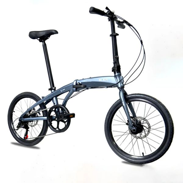 Bisiklet 20 inç katlanabilir bisiklet katlanır bisiklet alüminyum alaşım çerçeve 12kg disk fren 7 hız ömür boyu garanti elektrostatik boya