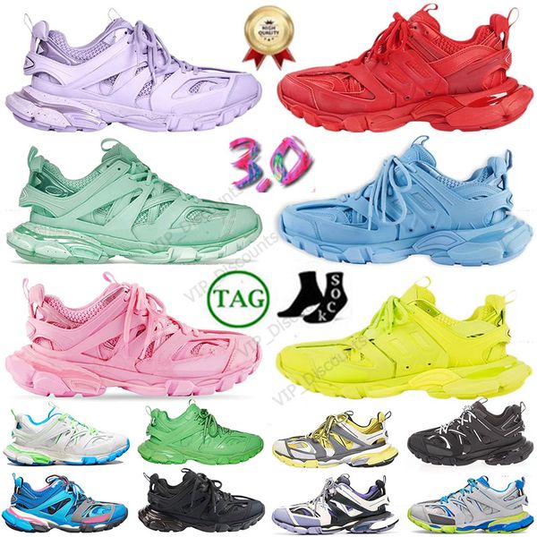 2024 designer Donne Donne Dress Scarpe Runner 3 Belalanciaga Traccia 3.0 Trasmissione Sense retrò retrò Burgundy Decostruction Jogging Sneaker da escursionismo Walking Dhgate