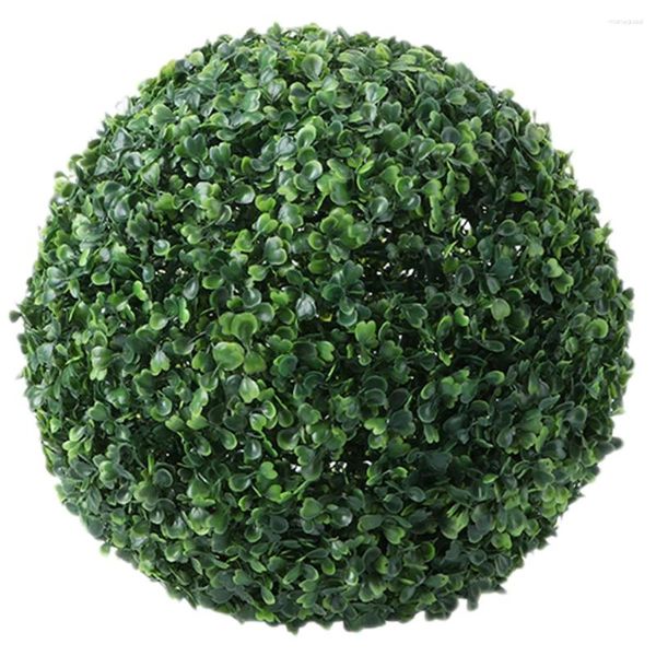 Flores decorativas simuladas Milano Ball Bolas de grama verde Plantas falsas ao ar livre