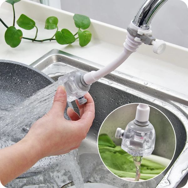 Reinigungsmittel 2 Modi 360 Rotatable Bubbler Wasser sparen Hochdruckdüsen Filter Tap -Adapter Wasserhahn Strecke Badezimmer Küchenzubehör