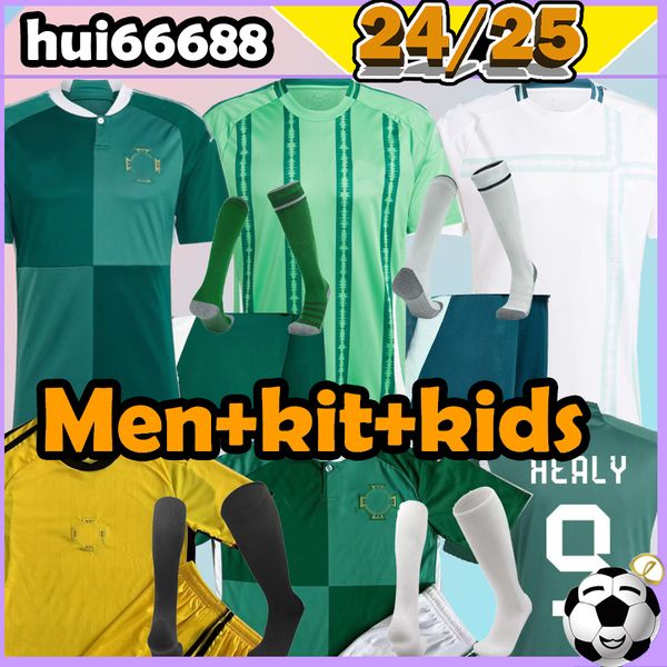 24/01/25 Maglie da calcio dell'Irlanda del Nord a casa 2024 2025 Blue Evans Magennis Thailandia Lewis Saville Bradley McNair Lewis Thompson Man Kids Kits Shirt