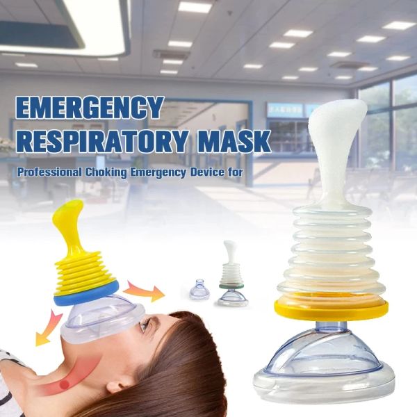 Sopravvivenza Nuovo Outdoor Portable Respiratory Hypossia Maschera di pronto soccorso Famiglia per bambini adulti Attrezzatura di salvataggio antisuffocazione LifeVac Device
