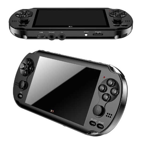 Consoles de 4,3 polegadas Console de jogo para PSP Console Classic Dualshake Game Console 8G Construindo 10.000 jogos 16/8/32/64/128 BIT GAMES