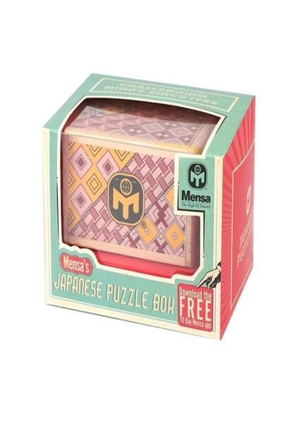 MENSA Japanische hölzerne geheime Puzzle -Box -Hirnteaser für Kinder Brain IQ Test Toys 2012185101136