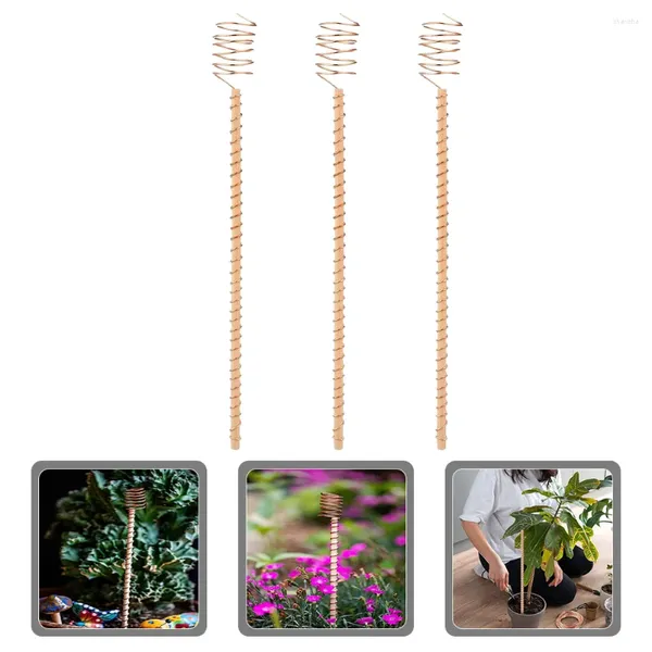 Decorações de jardim 3 PCs Electroculture Stakes Fio de cobre para plantar a jardinagem da antena do suporte