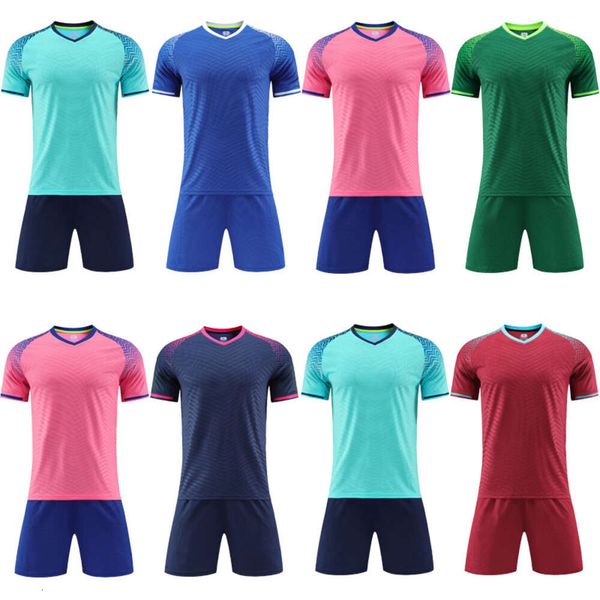 Jerseys de futebol Nova camisa de futebol estabeleceu seca rápida e camisa respirável impressa com wicking de umidade e suor Wicking Conteather Team Uniform Group compra