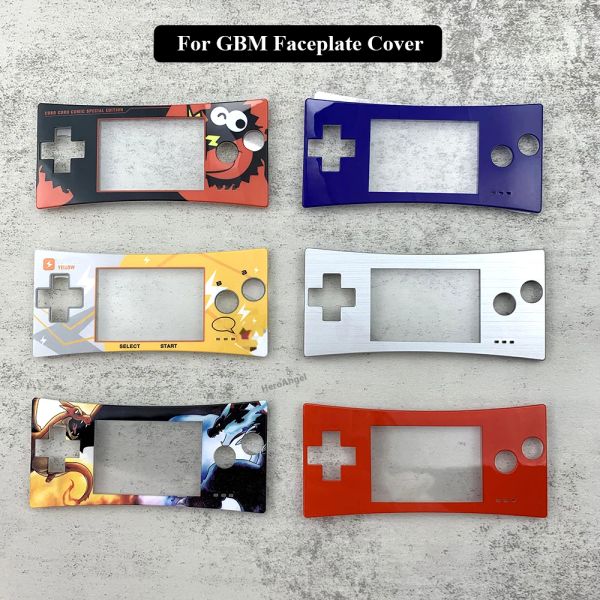 Корпуса Новая ограниченная замена для Game Boy Micro Count Shell Cover Cover Front Plate для передней лицевой панели GBM