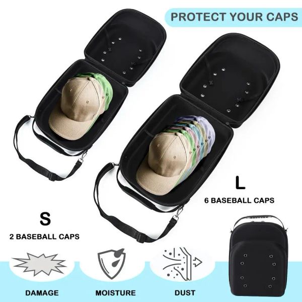 BASSE Nuovo cappello da baseball Borsa da viaggio Custodia protettiva per la polvere Organizzatore per esterni Outdoor Cap Carrier Box Carrier Backpack