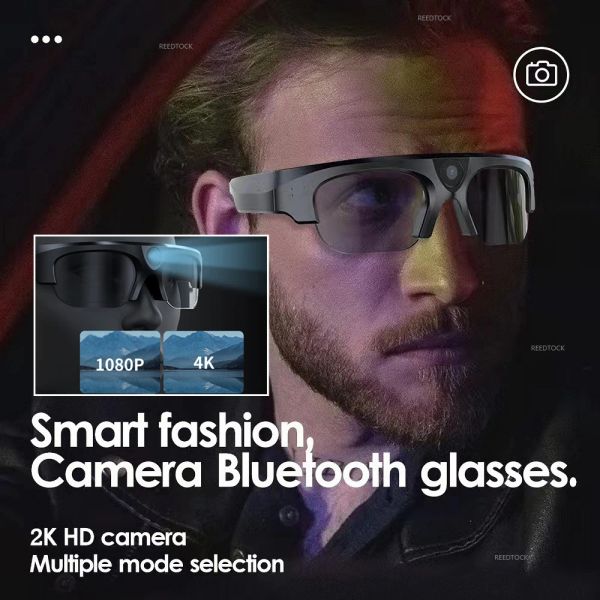 Controle 4K HD 1080P Glass Smart Glasses