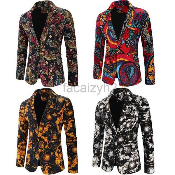 Jackets Designer de Jackets Casacos da Primavera e Autumn Novo terno casual de traje impresso de traje único masculino masculino masculino masculino