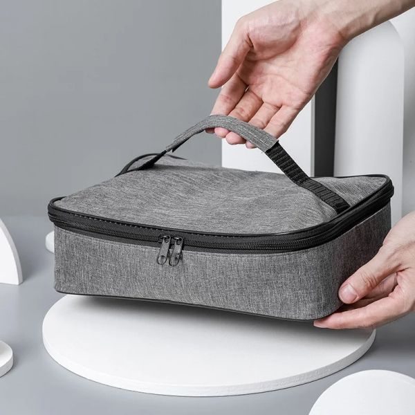 Bags Square Isolierte Lunchbeutel für Frauen Thermalkühler Bento Box Bags Food Carrier Tragbarer Reise Picknick -Lieferung Mahlzeit Behälter