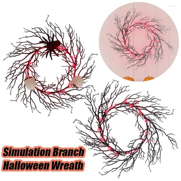 Декоративные цветы симуляция мертвые ветвь венок на хэллоуин