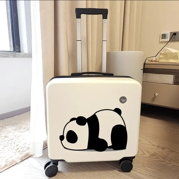 Bagagli cartoni animati panda per bambini valigia per bambini ruota universale bagaglio cartoon della scuola elementare carrello box box box box ragazza